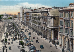 CARTOLINA  CAGLIARI SARDEGNA VIA ROMA VIAGGIATA 1959   Y11 - Cagliari