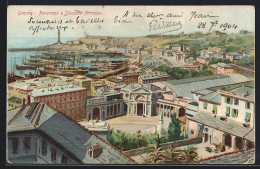 Cartolina Genova, Panorama E Stazione Principe  - Genova (Genoa)