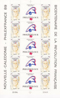 Nouvelle Calédonie Poste Aérienne N°261A/262A - Feuille Entière - Neuf ** Sans Charnière - TB - Unused Stamps