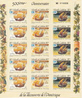 Nouvelle Calédonie Poste Aérienne N°283/285A - Feuille Entière - Neuf ** Sans Charnière - TB - Unused Stamps