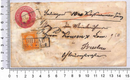 P0890 - GERMANY: Prussia Prussen - STATIONERY COVER  From OHLAU To BRESLAU - Postal  Stationery