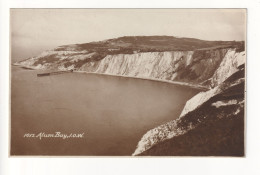 Alum Bay And Pier - 1927 Used Isle Of Wight Real Photo Postcard - Other & Unclassified