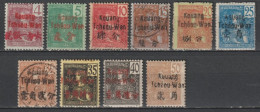 KOUANG-TCHEOU (CHINE) - 1906 - YVERT N°3/12 * MH / OBLITERES - COTE = 115 EUR - Nuevos