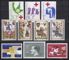 427-436 Liechtenstein Jahrgang 1963 Komplett, Postfrisch - Unused Stamps