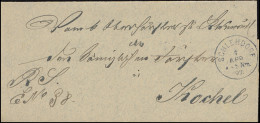 Bayern 1897: Dienst-Faltbrief Einkreis SCHLEHDORF 7.4.97 Nach KOCHEL 8.4.97 - Other & Unclassified