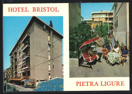 Cartolina Pietra Ligure, Hotel Bristol, Via Genova 10  - Genova (Genoa)