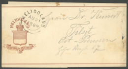 HELGOLAND S 2 BRIEF, 1889, 5 Pf. Braun, Streifband Nach Tilsit, Feinst, Mi. 200.- - Heligoland