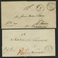 SCHLESWIG-HOLSTEIN WESSELBUREN, K1, 2 Verschiedene Belege (1865/6), Pracht - [Voorlopers