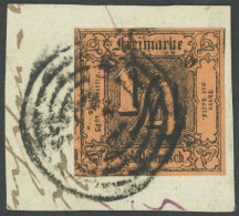 THURN Und TAXIS 1 BrfStk, 1862, 1/2 Sgr. Schwarz Auf Dunkelorange, Allseits Breit-überrandig, Prachtbriefstück, Fotobefu - Andere & Zonder Classificatie