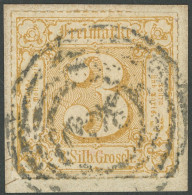 THURN Und TAXIS 50 BrfStk, 1866, 3 Sgr. Ocker, Prachtbriefstück, Gepr. Haferkamp, Mi. 200.- - Autres & Non Classés