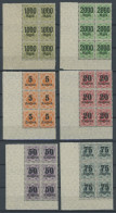 WÜRTTEMBERG 171-83 VB , 1923, Raute In Ziffer, Je Im Eckrandviererblock Aus Der Linken Unteren Bogenecke, Postfrisch, Pr - Neufs