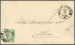 NDP 7 BRIEF, 1868, 1 Kr. Gelblichgrün, Einzelfrankatur Auf Ortsbrief FRANKFURT A.M., Pracht - Autres & Non Classés
