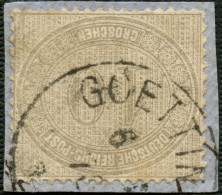 Dt. Reich 12 BrfStk, 1872, 10 Gr. Hellgraubraun, Auf Kleinem Briefstück Mit K1 GOETTINGEN, Fotoattest Krug: Die Marke Mi - Usados