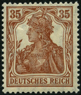 Dt. Reich 103c , 1918, 35 Pf. Zimtfarben, Pracht, Gepr. Infla, Mi. 70.- - Usados