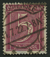 Dt. Reich 177 O, 1922, 5 Pf. Lilakarmin, Wz. 2, Pracht, Gepr. Dr, Oechsner, Mi. 260.- - Gebruikt