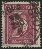 Dt. Reich 177 O, 1922, 5 Pf. Lilakarmin, Wz. 2, Winzige Knitterspur Sonst Pracht, Gepr. Infla, Mi. 260.- - Gebruikt