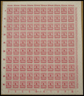 Dt. Reich 317P,W , 1923, 5 Mio. M. Lebhaftlilarot, 3 Bogen (100), Plattendruck A Und B Und Walzendruck, Postfrisch, Prac - Otros & Sin Clasificación