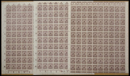 Dt. Reich 325AP/Wa , 1923, 1 Mrd. M. Dunkelsiena, Gezähnt, 3 Bogen (100), Plattendruck A Und B Und Walzendruck, Postfris - Otros & Sin Clasificación