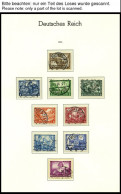 SAMMLUNGEN O, 1932-45, Bis Auf Chicagofahrt Und Block 2 Und 3 Saubere Komplette Gestempelte Sammlung Im Leuchtturm Falzl - Usados
