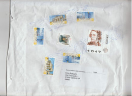Germania Fed. 2024 -Bustone X L'Italia Affrancato Con 7 Stamps - Storia Postale