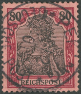 DP CHINA P Vh O, Petschili: 1901, 80 Pf. Reichspost, Stempel PEKING 13.2.01, Pracht, Mi. 400.- - Chine (bureaux)