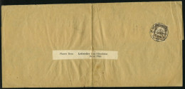 DSWA 11 BRIEF, 1906, 3 Pf. Dunkelockerbraun, Einzelfrankatur Auf Streifband Nach Oderheim, 1x Gefaltet, Feinst - German South West Africa