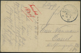 MSP VON 1914 - 1918 35 (IV. Geschwader), 14.3.1917, Feldpost-Ansichtskarte Von Bord Eines Bootes Des Geschwaders, Feinst - Maritime