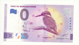 Billet Touristique 0 Euro - PARC DU MARQUENTERRE- UECB - 2022-4 - N° 1944 - Otros & Sin Clasificación