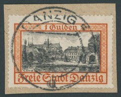 FREIE STADT DANZIG 297 BrfStk, 1938, 1 G. Gelblichrot/schwarz, Zeitgerechte Entwertung, Prachtbriefstück, Kurzbefund Soe - Oblitérés