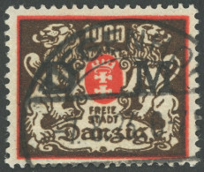 DIENSTMARKEN D 40F O, 1923, 1000 M. Rot/schwarzbraun, Ohne Rosetteneindruck, Gepr. Infla Und Erdwien Und Dr. Oechsner, M - Dienstmarken