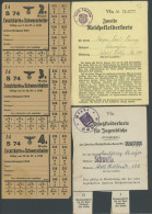 DT. GESCHICHTE/PROPAGANDA 1919-45 Reichskleiderkarte Und Zusatzkleiderkarte Für Knaben Aus SCHWELM Sowie Zusatzlebensmit - Cartas & Documentos