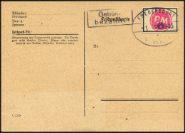 FREDERSDORF Sp 227FIV BRIEF, 1945, 6 Pf., Rahmengröße 28x19 Mm, Große Wertziffern, Mit Abart Wertziffer Bläulichviolett, - Otros & Sin Clasificación