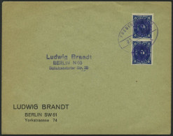 FREDERSDORF 67 Paar BRIEF, 1945, 6 Pf. Inflation Im Senkrechten Paar Auf Drucksache, Pracht - Otros & Sin Clasificación