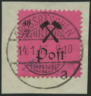 GROSSRÄSCHEN 27bI BrfStk, 1945, 40 Pf. Schwarz Auf Rosalila, Type I, Prachtbriefstück, Mi. (220.-) - Otros & Sin Clasificación