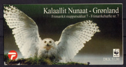 GROENLAND Greenland WWF 1999 Hibou Chouette Owl  Yv CT 310a CARNET COMPLET MNH ** - Uilen