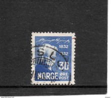 NORVEGE 1932 Bjoernson, Poète Yvert 158, Michel 166 Oblitéré - Gebruikt