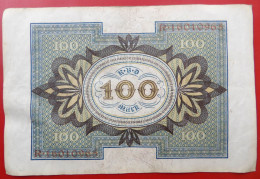 Billet De 100 MARK Reichbanknote 1920 - 100 Mark