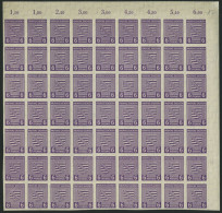 PROVINZ SACHSEN 69Xb , 1945, 6 Pf. Rötlichgrauviolett, Wz. X, 63x Im Bogenteil, Pracht, Mi. 378.- - Otros & Sin Clasificación