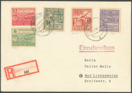 PROVINZ SACHSEN 88AII BRIEF, 1946 12 Pf. Wiederaufbau, Gezähnt, Mit Plattenfehler Geflicktes Loch Im Brückenbogen, Mit Z - Sonstige & Ohne Zuordnung