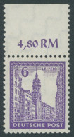 WEST-SACHSEN 153Xa , 1946, 6 Pf. Violett, Wz. 1X, Postfrisch, Pracht, Mi. 75.- - Andere & Zonder Classificatie