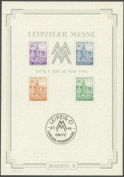 WEST-SACHSEN Bl. 5SX , 1946, Großblock Leipziger Messe, Type I, Ohne Schutzhülle, Pracht, Mi. 500.- - Altri & Non Classificati