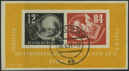 DDR Bl. 7 O, 1950, Block Debria, Tagesstempel, Pracht, Mi. 170.- - Other & Unclassified