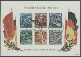 DDR Bl. 13 O, 1955, Block Engels, Tagesstempel, Pracht, Gepr. König, Mi. 180.- - Andere & Zonder Classificatie