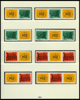 DDR 1012/3 , 1964, Leipziger Frühlingsmesse, Alle 16 Zusammendrucke Komplett (W Zd 118-125 Und S Zd 44-51), Pracht, Mi.  - Usati