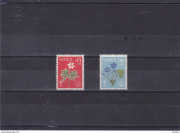 NORVEGE 1960 FLEURS CONTRE LA TUBERCULOSE Yvert 396-397 NEUF** MNH Cote : 15 Euros - Neufs