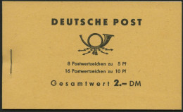ZUSAMMENDRUCKE MH 4a2 , 1962, Markenheftchen Ulbricht, Ohne Bogenzählnummer, Rechts Nicht Durchgezähnt, Pracht, Mi. 100. - Se-Tenant