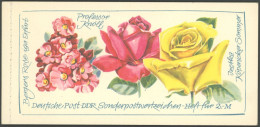 ZUSAMMENDRUCKE MH 6I8 , 1972, Markenheftchen Rosenausstellung, Type I, Postfrisch, Pracht, Mi. 80.- - Se-Tenant