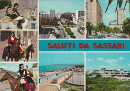 SALUTI DA SASSARI VEDUTINE ANNO 1972 VIAGGIATA - Sassari