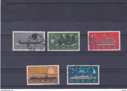 NORVEGE 1960 BATEAUX Yvert 402-406 Oblitéré, Used Cote : 11 Euros - Used Stamps