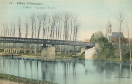 VAL D'OISE  CERGY   " L'Oise Pittoresque "  Le Pont Et L'église - Cergy Pontoise